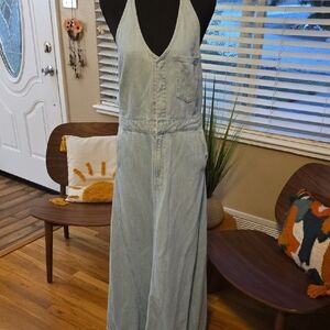 Universal Thread Denim Halter Maxi Dress